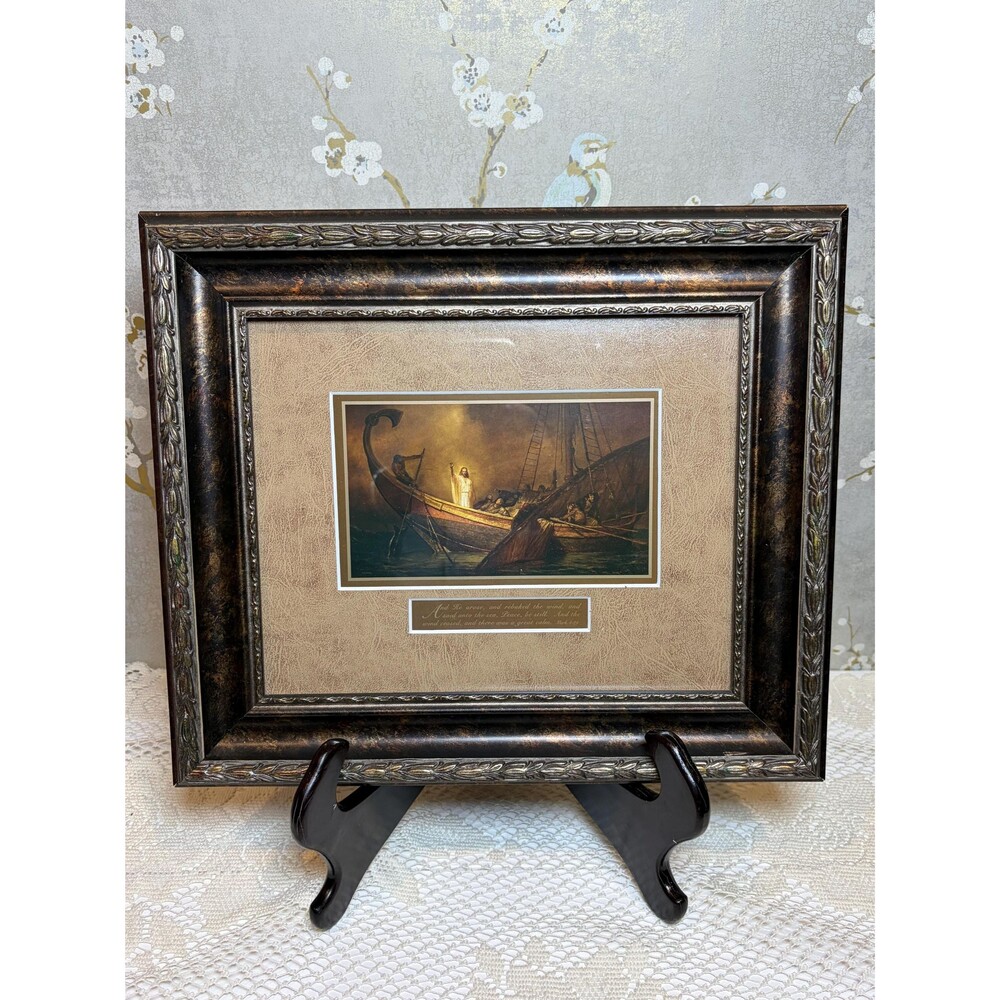 Arnold Friberg Peace Be Still Jesus Calming Storm Print Christian Wall Decor
